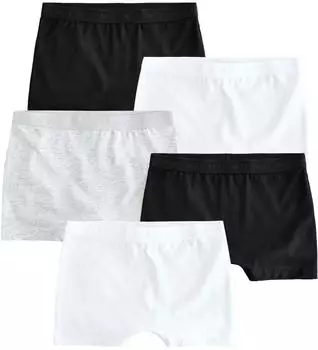 Next Fashion Slip Unterhosen 5er-Pack schwarz weiß grau