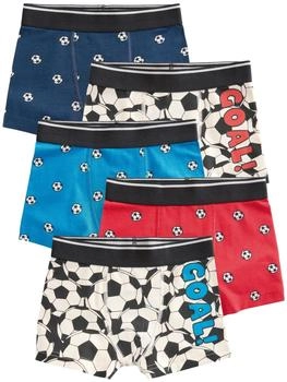 Next Fashion Gemusterte Unterhosen im 5er-Pack rot blau
