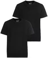 Mans World Rundhalsshirt Packung, 2er Pack, 2 Stk. Kurzarm, unifarben, Rundhals, aus