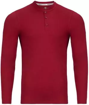 Haasis Bodywear Shirt Knopfleiste weinrot
