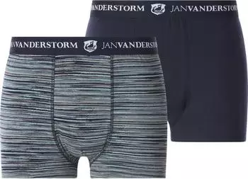 Jan Vanderstorm 2er Pack Retropants RUNEBORG blau