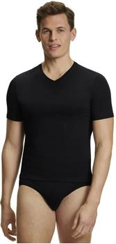 Falke UW Regular V-Neck T- schwarz