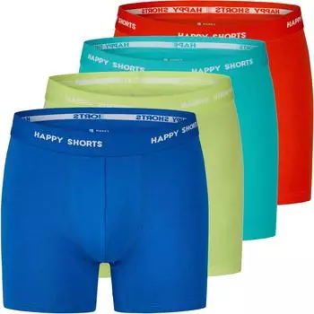 Happy Shorts 3er Pack Jersey Boxershorts neon-grün blau lime