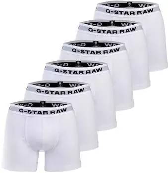 G-Star Boxer 6er Pack baumwollmischung weiß