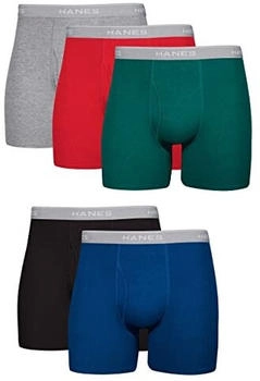Hanes Ultimate Tagless Boxer Briefs 5er-Pack (7349Z5) mehrfarbig/meereswellen