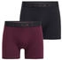 Falke Daily Comfort Boxershorts 2er-Pack (68103) schwarz/dunkelrot