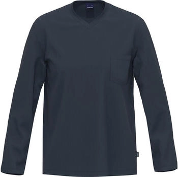 Ammann Single-Jersey Langarmshirt dunkelblau
