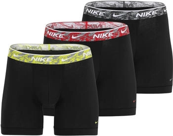 Nike 3-Pack Boxershorts (0000KE1007) schwarz/rot/grau