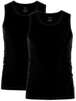 Seidensticker Tank Top Single Jersey Qualität (Doppelpack) (51008) schwarz