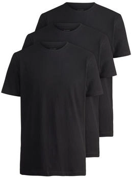 OLYMP 3er-Pack Unterhemden Modern Fit schwarz