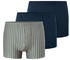 Schiesser Organic Cotton Shorts 3er-Pack uni/gestreift mehrfarbig