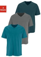 H.I.S T-Shirt "mit V-Ausschnitt, V-neck, Unterziehshirt" Packung, 3er-Pack, 3...