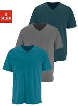 H.I.S Jeans Unterziehshirt (423351) dunkelpetrol/dunkelgrau/petrol