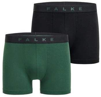 Falke Daily Comfort Boxershorts 2er-Pack (68103) schwarz/dunkelgr&uuml;n