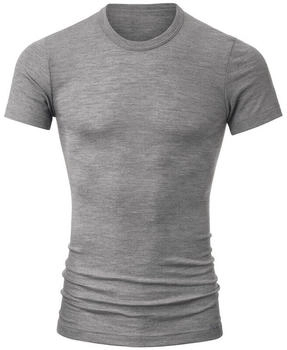 Calida Wool & Silk T-Shirt Funktionsunterwäsche aus Schurwolle und Seide (1003-95-00001) grau