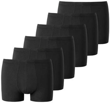 Schiesser Boxershorts 6er-Pack (TB_181750-6P-000-XXL) schwarz
