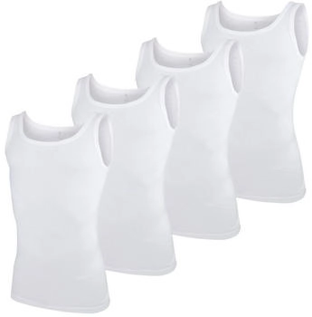 Götzburg Feinripp Tanktops 4er-Pack (646441) weiß