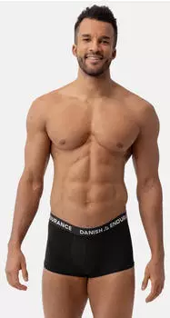 Danish Endurance Short Trunks Boxershorts atmungsaktiv hygienisch multifunktional (DN-199000-BLACK-3XL) schwarz