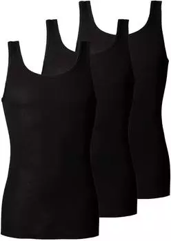Haasis Bodywear PIMA Unterhemd (77311011) schwarz