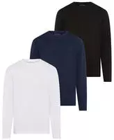 Mans World Langarmshirt "neue Farbe " 3er-Pack, Langarm, unifarben, aus...