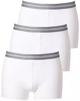 Haasis Bodywear Boxershorts 3er Pack weiß