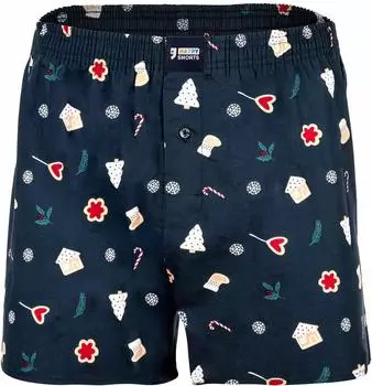 Happy Shorts Web Boxer Shorts X-MAS navy/mischfarben