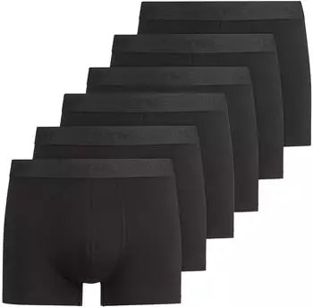 OLYMP Trunks Cotton Stretch 6er-Pack (TB_997301-6P-68-XL) schwarz