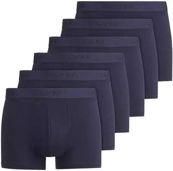 OLYMP Trunks Cotton Stretch 6er-Pack blau