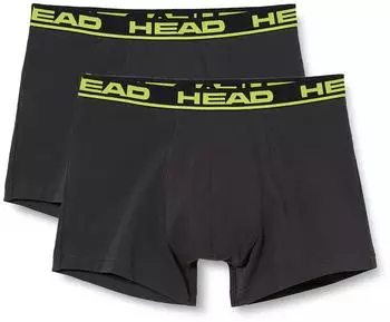 Head 2-Pack Basic Boxershorts (701202741) schwarz/grau/gelb