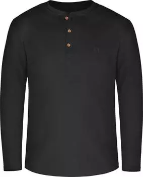 Normani Henley Basic Langarm-Shirt 3er-Pack (4061751379773) schwarz