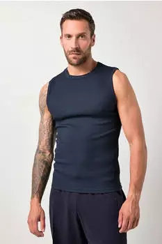 JP 1880 Rippjersey Unterhemd breite Träger (829407) dunkelblau