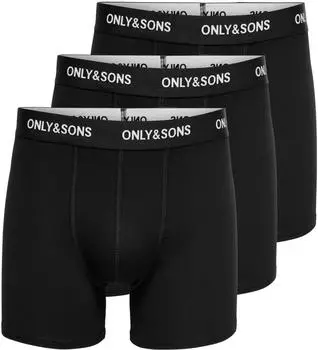 Only & Sons ONSBASIC Solid Boxer 3-Pack (22039174) schwarz