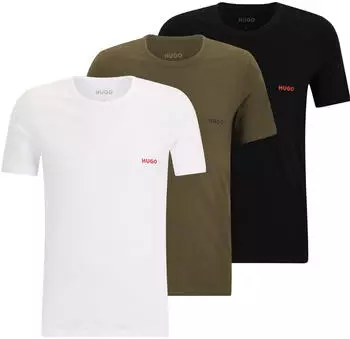 HUGO RN TRIPL T-Shirt (50532811) khaki/schwarz/weiß