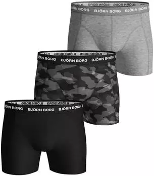 Bj&ouml;rn Borg 3er-Pack Sammy Boxershorts (99991024) schwarz/grau