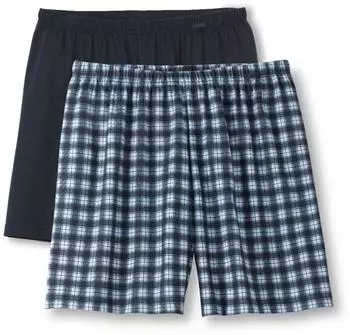 Calida Prints Benefit Boxershorts, 2er-Pack blau