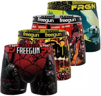 Freegun Retroshorts (FG/1/BM/PK4/A97) rot/schwarz/gelb