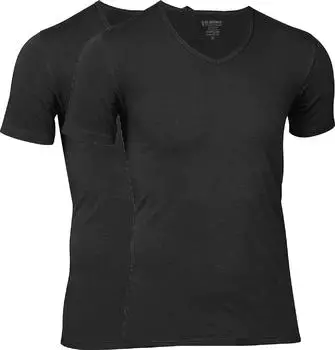 JBS Bamboo V-Ausschnitt Shirt (108020) schwarz