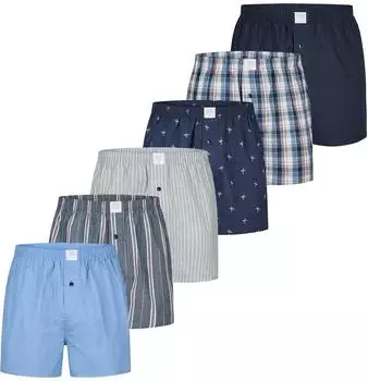 MG-1 Classics Boxershorts (276481) blau/marine/grau/weiß