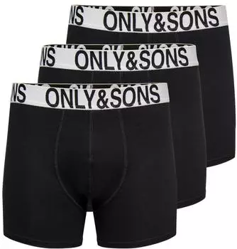 Only & Sons Onsbasic Solid Boxer 3Pack Noos (22039174) schwarz