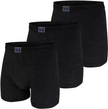 ESGE Jeans Ringel Boxers mit Eingriff Feinripp schwarz