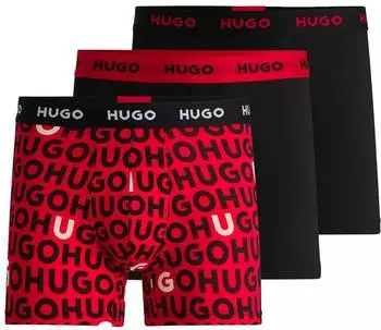 HUGO Trunk Triplet Pack (50532611) blau/grau/blutrot/schwarz/offwhite