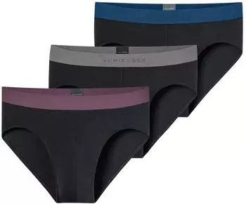 Schiesser 3er-Pack Rio Slips Organic Cotton (180193) schwarz