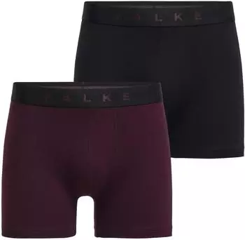 Falke Daily Comfort Boxer Shorts Multipack (68103) schwarz/dunkelrot