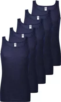 ESGE Feinripp Ringel Unterhemd / Tanktop (58-610-P5-N) marine
