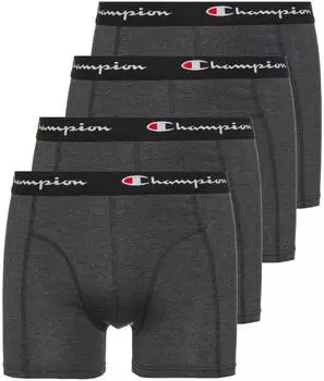 Champion 4er-Pack Boxershorts dark grey melange