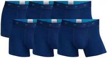 CR7 Cristiano Ronaldo Boxershorts 6er-Pack Bambus-Viskose Trunks Cotton Stretch Logobund (TB_82130-49-6P-407) blau