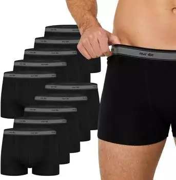 Nur Die Organic Cotton Retroshorts schwarz