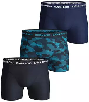 Bj&ouml;rn Borg 3er-Pack Sammy Boxershorts (10004232) blau/t&uuml;rkis