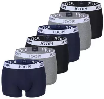 Joop! Everyday Basic Cotton Stretch Boxer Shorts 6er-Pack (TB_10224309-6P-E519-XL) grau/schwarz/blau