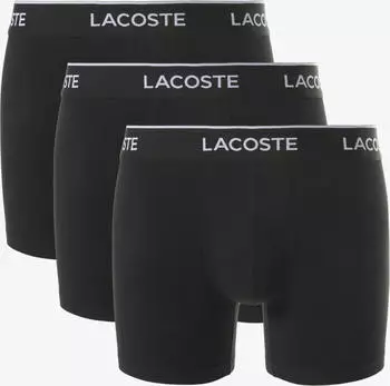 Lacoste Slim Fit Boxershorts in Cotton-Mix 3-Pack (030302300030895) schwarz